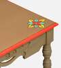 Fazola Mango Wood Hand Painted Multicolor Coffee Table