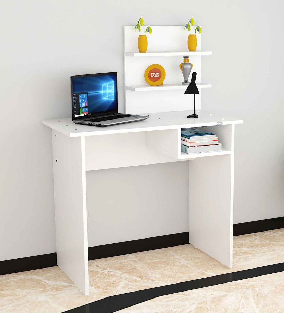 Buy Felipe Writing Table in Frosty White Finish at 51% OFF by Das ...