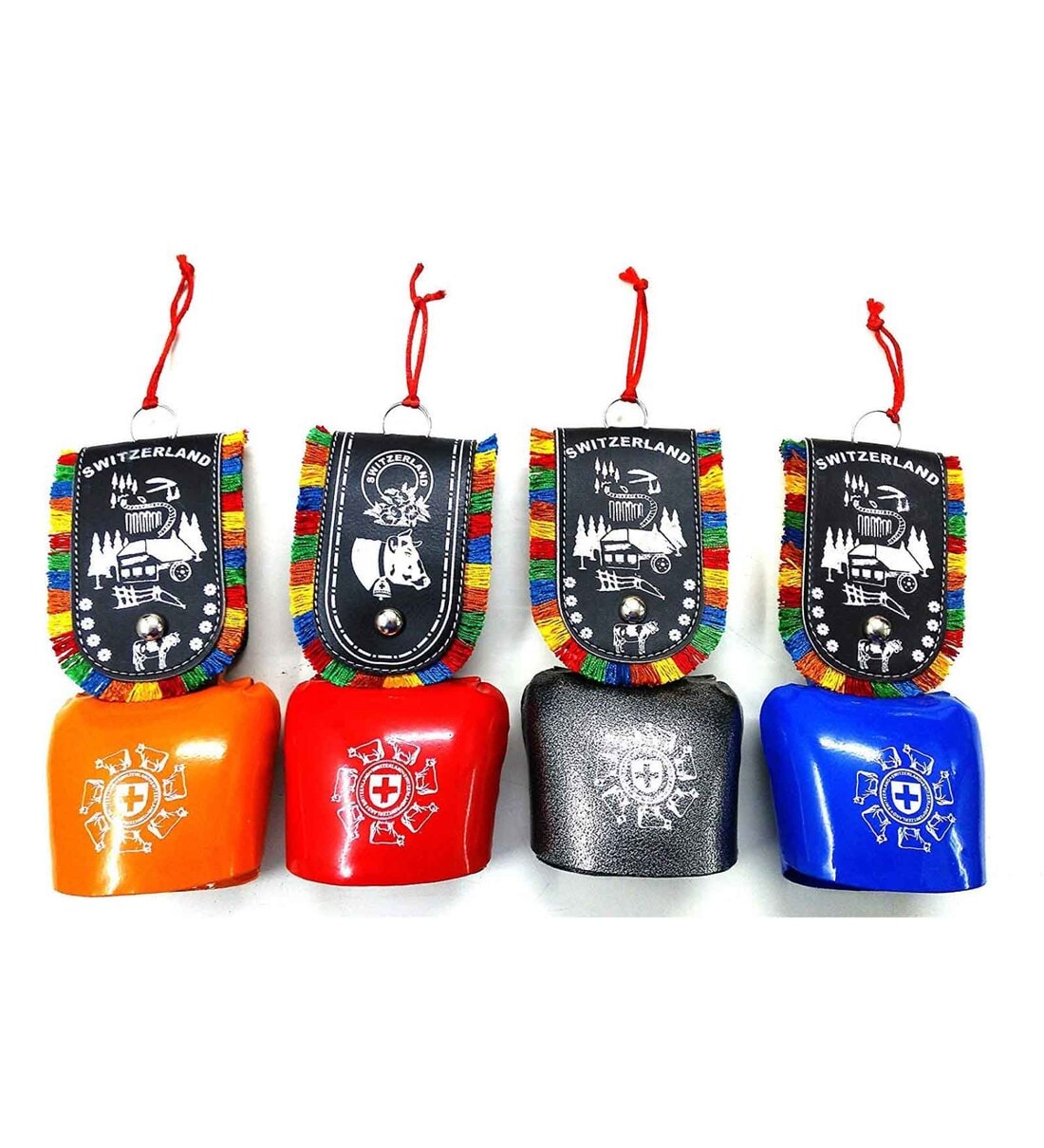 Feng Shui Swiss Cow Bell - Metal Good Luck Bell For Home, Car & Door Decor