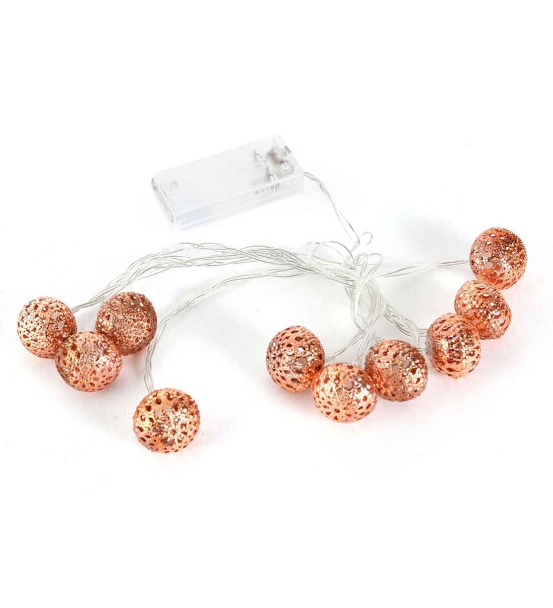 Buy Copper Spherical LED String Light by home Online String Lights
