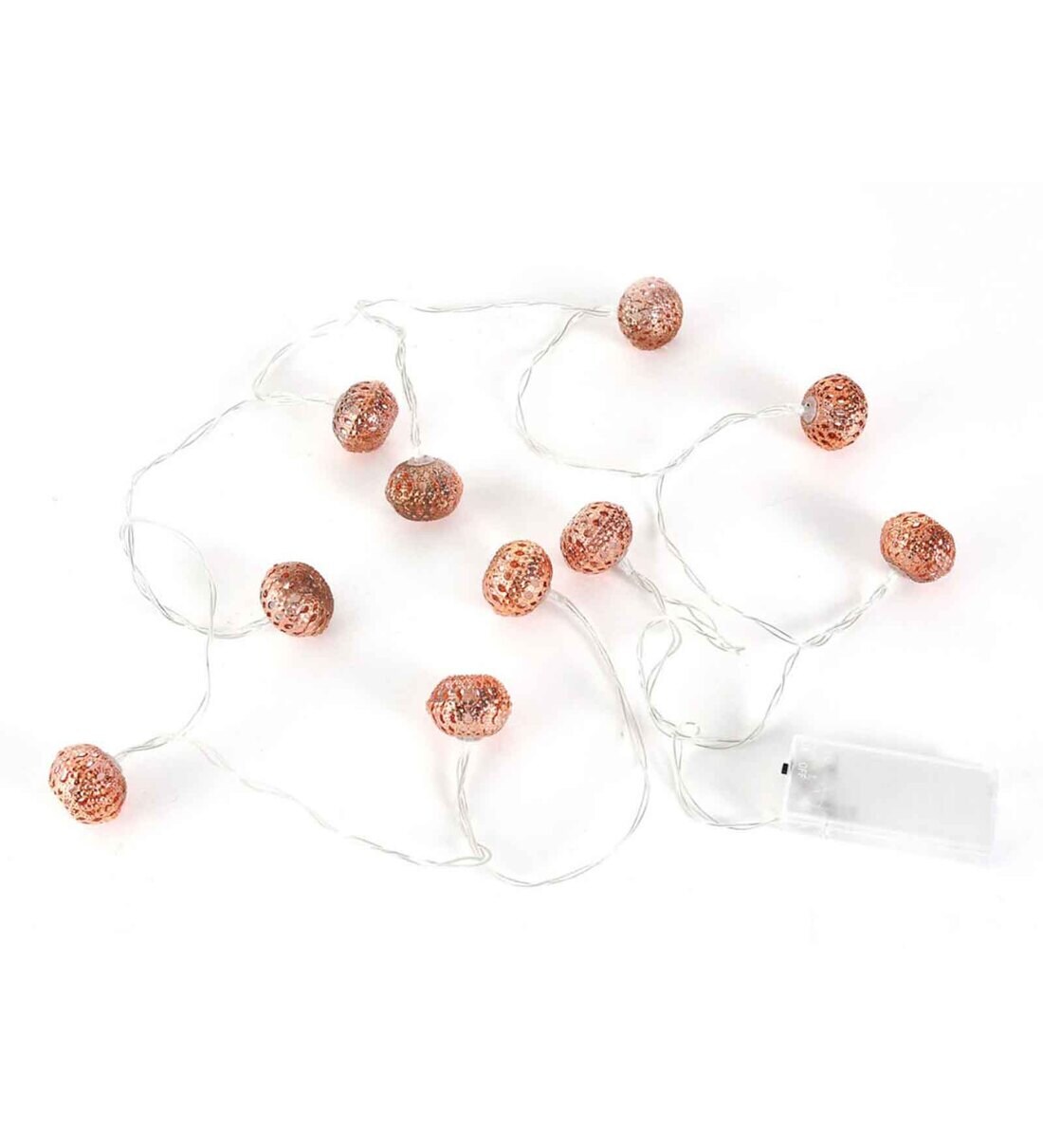 Buy Copper Spherical LED String Light by home Online String Lights