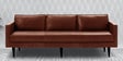 Cameroom Leatherette 3 Seater Sofa in Lama Brown Colour