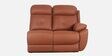 Felso Fabric Motorized Recliner Corner Sofa In Brown Finish