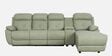 Felso Fabric Motorized Recliner Corner Sofa In Olive Finish With Storage Box