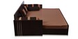 Fern Queen Size Pull-Out Sofa Cum Bed with Storage & Mattress in Brown Colour