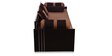 Fern Queen Size Pull-Out Sofa Cum Bed with Storage & Mattress in Brown Colour