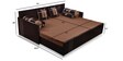 Fern Queen Size Pull-Out Sofa Cum Bed with Storage & Mattress in Brown Colour
