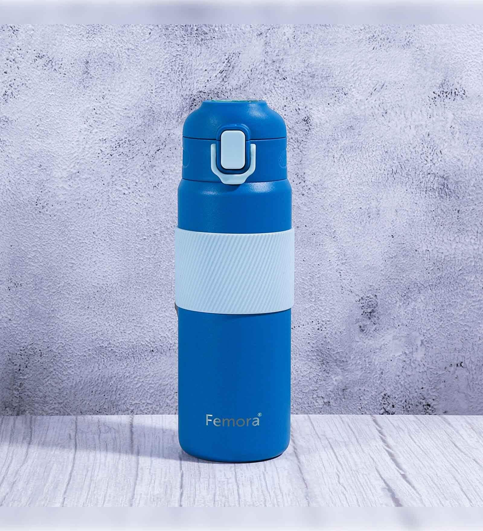 HydroPro Slate Blue 600ml Stainless Steel Vacuum Insulated Water Bottle