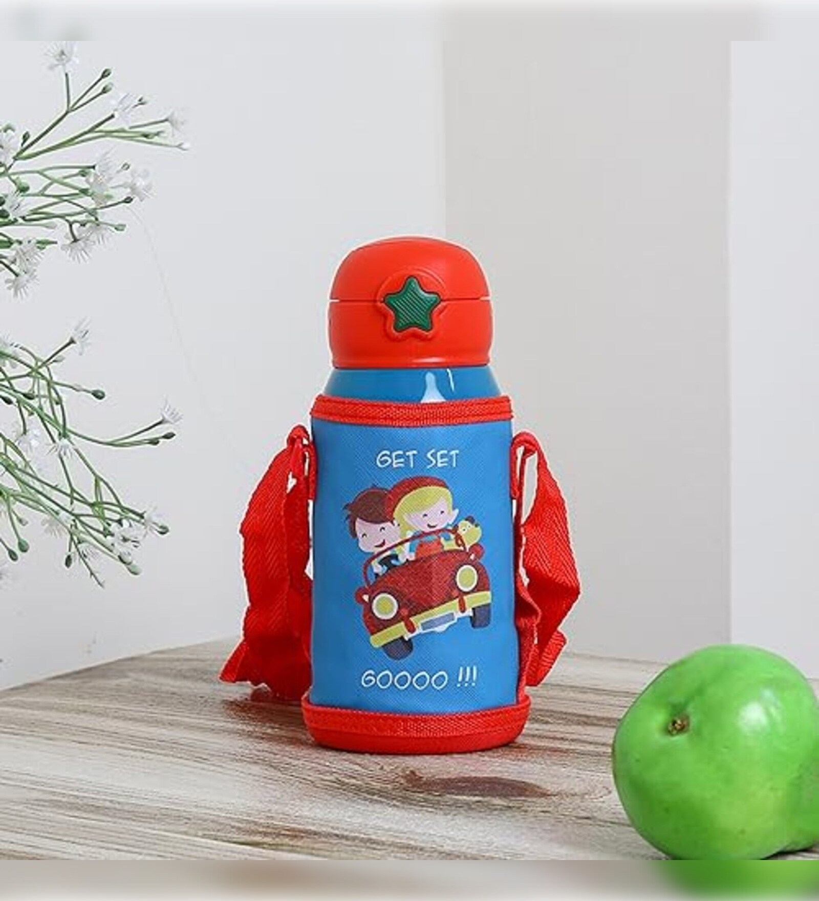 Get Set Go Tourquise Blue 550ml Stainless Steel Double Walled Vacuum Insulated Kids Water Bottle