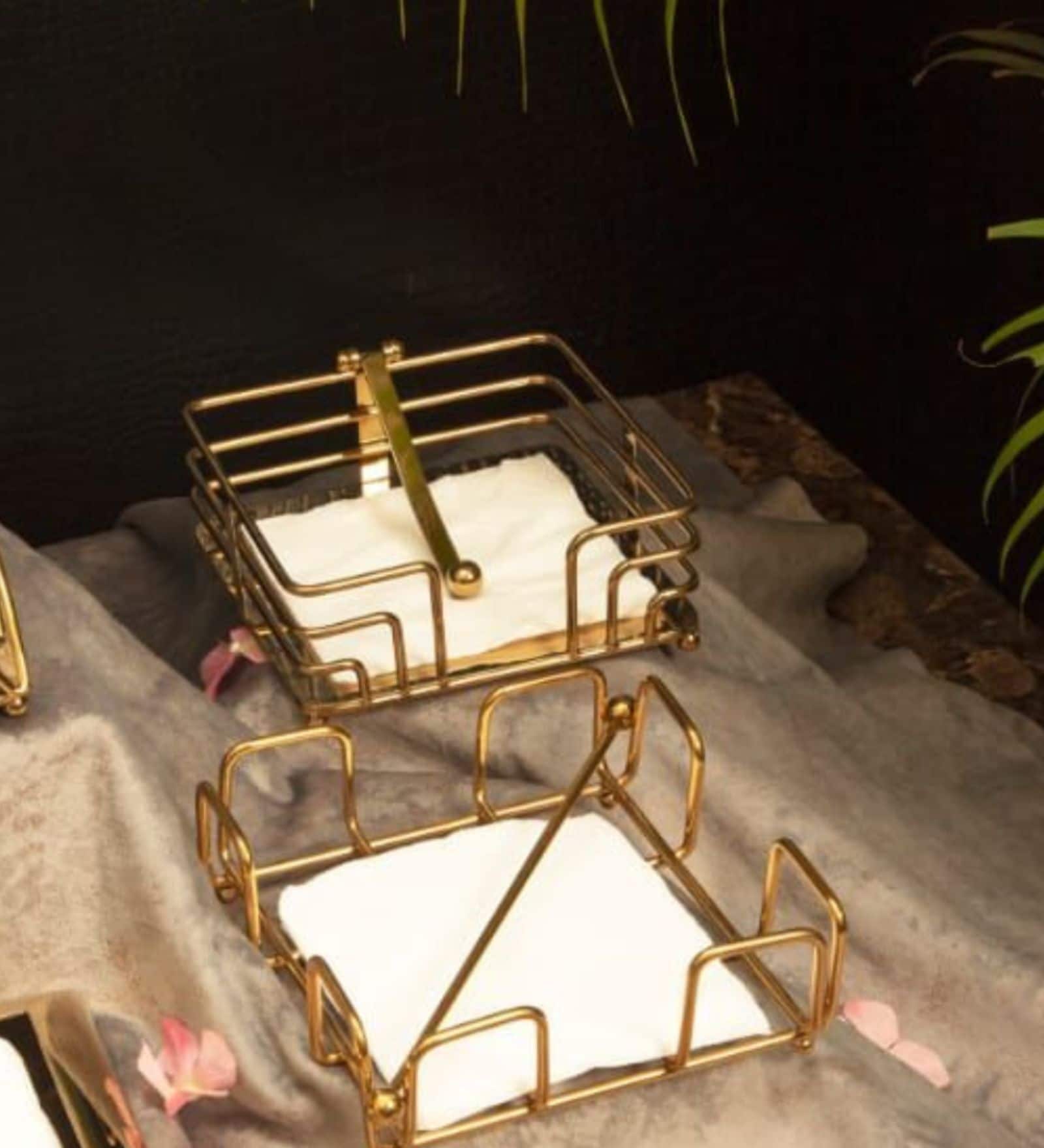 Fence Gold Stainless Steel Tissue Holder