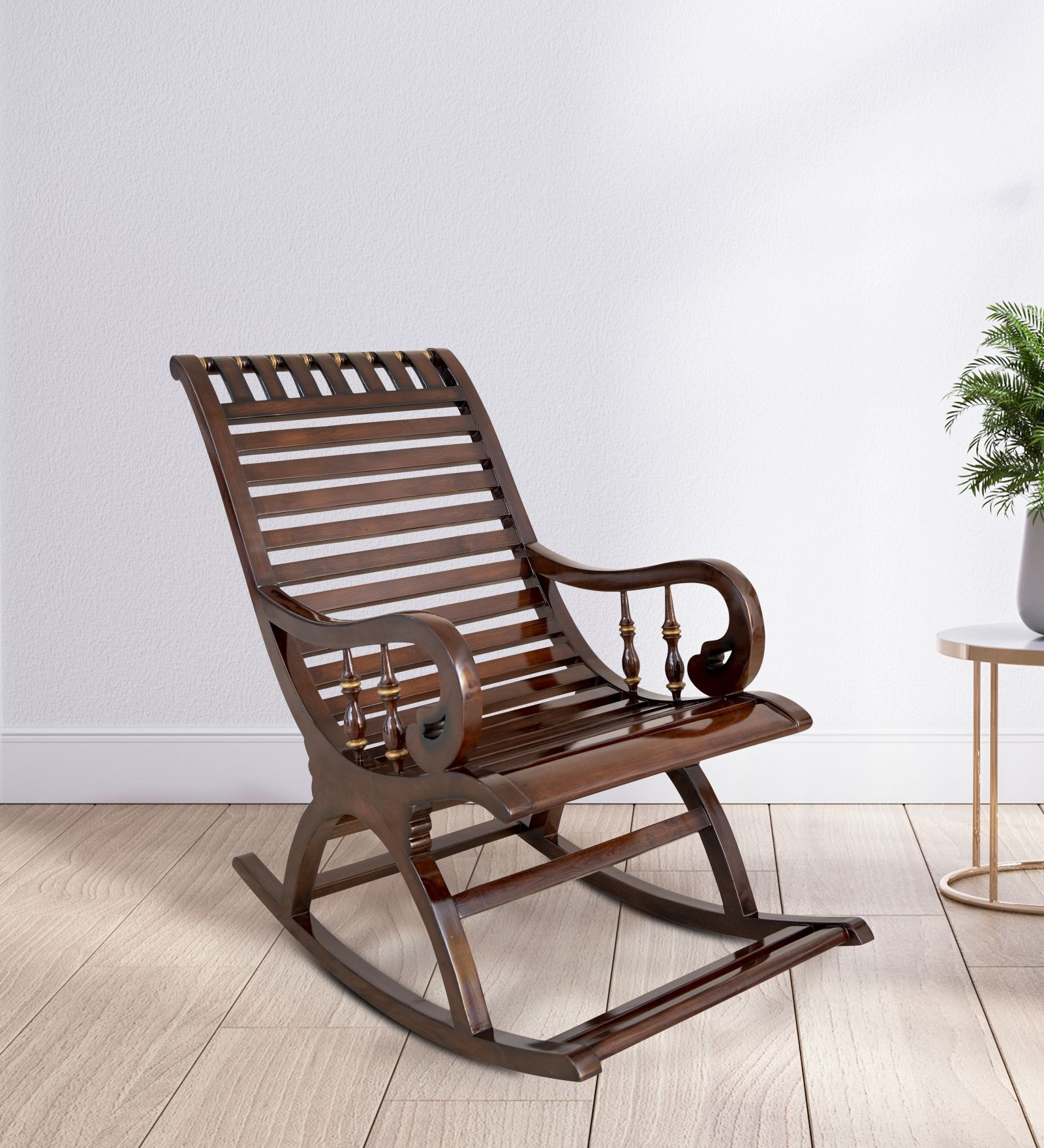 Fenwick Solid Wood Rocking Chair Walnut Finish Fenwick Solid Wood Rocking Chair Walnut Finish