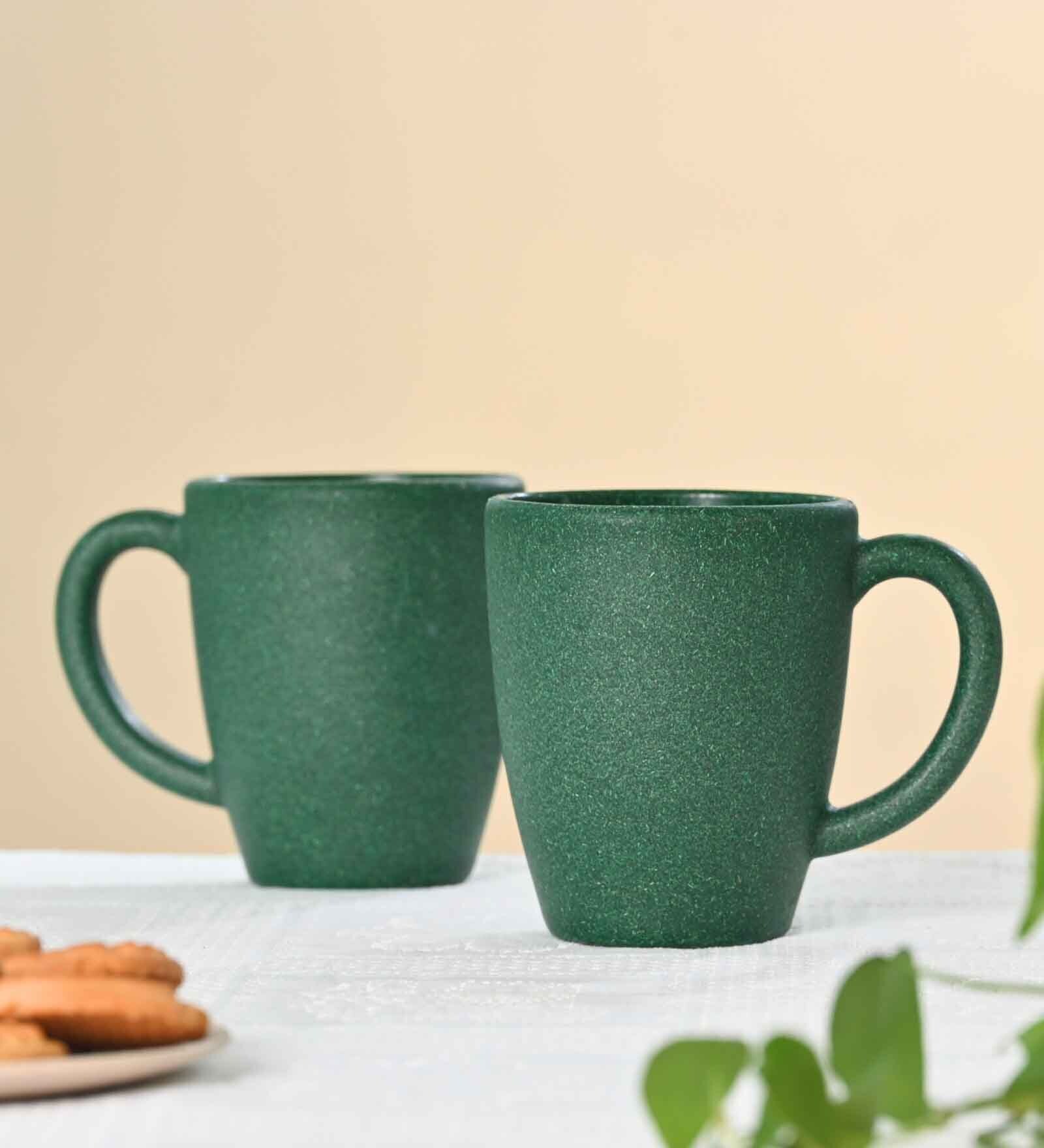 Fern Classic Coffee Mug 300 ml (2 Pc)Rice Husk Biocomposite