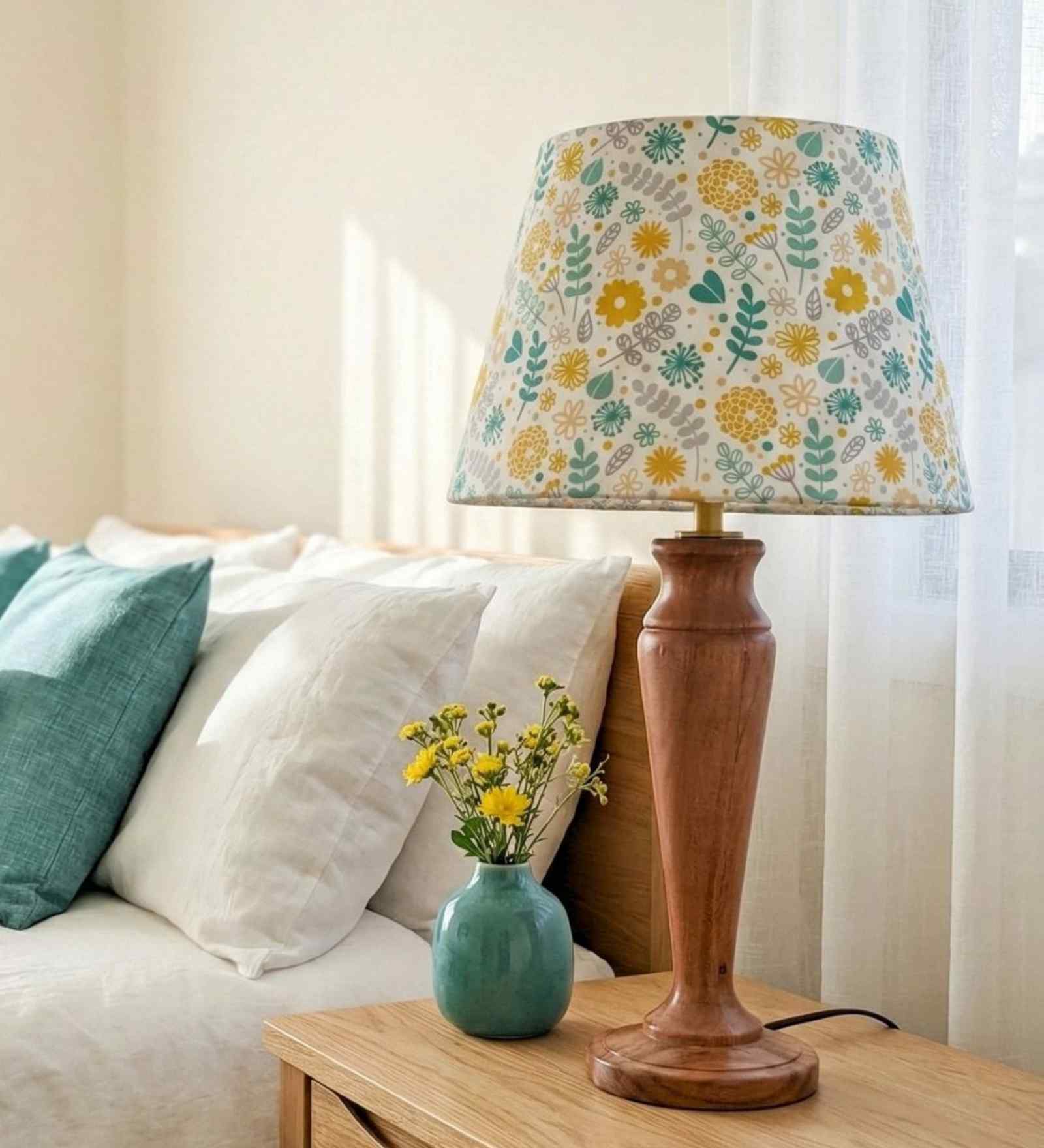 Fern Cotton Linen Lampshade