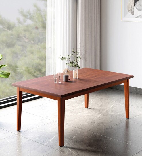 Feast 8 Seater Dining Table in Brown Colour