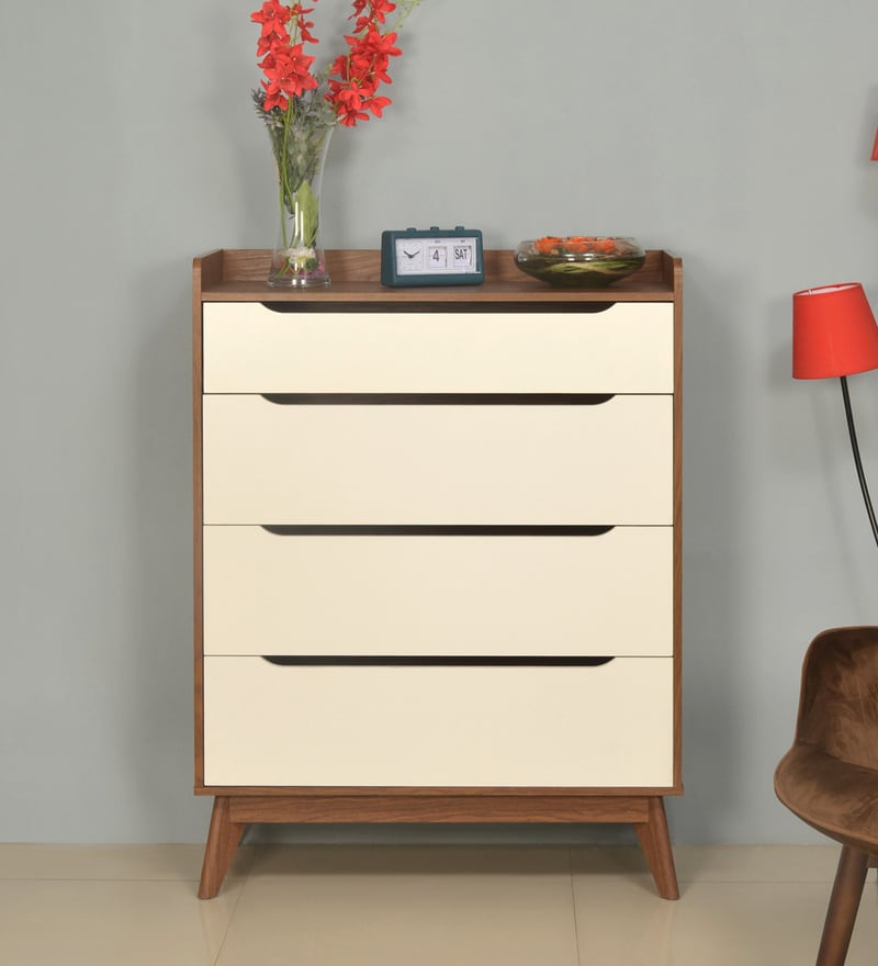 Buy Febian Chest Of Drawers In Walnut Colour By Home Online Mid