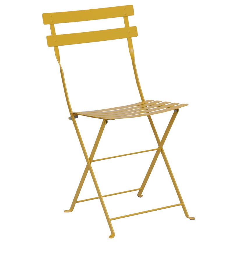 Buy Fermob Bistro set of 2 chairs in Honey colour with Square Table by