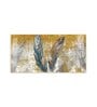 Feather Harmony Glass Finish Horizontal Wall Art