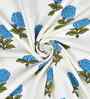 Feather White Madhuban Floral Waffle Cotton 250 GSM Bath & Hand Towel Set