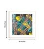 Feathered Canopy Glass Finish Square Wall Art