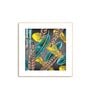 Feathered Canopy Glass Finish Square Wall Art