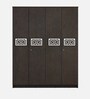 Feature 4 Door Wardrobe in Dark Wenge Finish