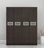 Feature 4 Door Wardrobe in Dark Wenge Finish