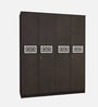 Feature 4 Door Wardrobe in Dark Wenge Finish