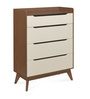 Febian Chest of Drawers in Walnut Colour