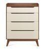 Febian Chest of Drawers in Walnut Colour