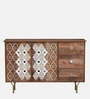 Felicity Solid Wood Sideboard in Beige & Ivory Colour