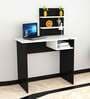 Felipe Writing Table in Black & Frosty White Finish