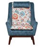 Felipe Wing Chair in Blue and Floral Colour