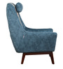 Felipe Wing Chair in Blue and Floral Colour