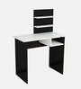 Felipe Writing Table in Black & Frosty White Finish