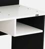 Felipe Writing Table in Black & Frosty White Finish