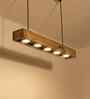 Felix 24 Brown Wooden LED Hanging Lamp