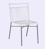 Felix Metal Outdoor Chair in White & Grey Finish