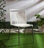 Felix Metal Outdoor Chair in White & Grey Finish