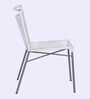 Felix Metal Outdoor Chair in White & Grey Finish