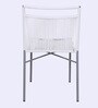 Felix Metal Outdoor Chair in White & Grey Finish