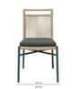 Felix Wicker 4 Seater Dinning Set In Dark Grey Finish
