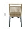 Felix Wicker 4 Seater Dinning Set In Dark Grey Finish