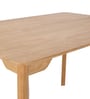 Femmie Solid Wood 4 Seater Dining Table In Natural Colour