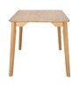Femmie Solid Wood 4 Seater Dining Table In Natural Colour
