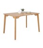 Femmie Solid Wood 4 Seater Dining Table In Natural Colour