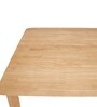 Femmie Solid Wood 4 Seater Dining Table In Natural Colour
