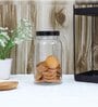 Transparent (700ml, 1000ml, 1500ml) Glass 3 Pcs Kitchen Storage with  Free Replacement of Lids