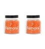 Set Of 2 Transparent 700ml Glass Kitchen Storage with Black Lid (Free Replacement of Lids)