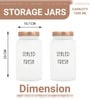 Frosted 1500ml Glass (Set Of 2) Kitchen Storage with Gold Lid (Free Replacement of Lids)
