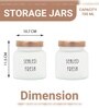 Frosted 700ml Glass (Set Of 4) Kitchen Storage with Gold Lid (Free Replacement of Lids)
